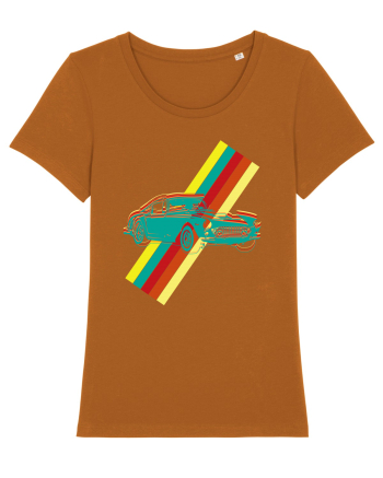 Retro Muscle Car Roasted Orange