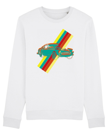 Retro Muscle Car White