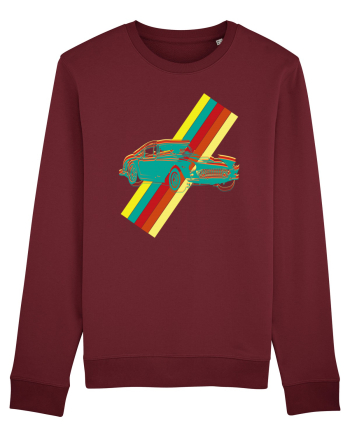 Retro Muscle Car Burgundy