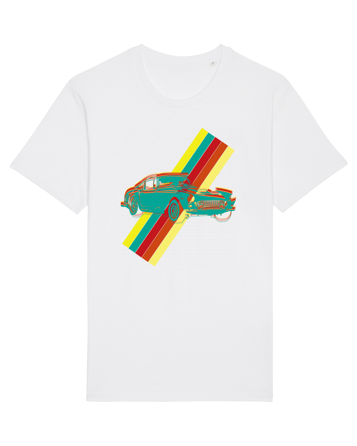 Tricou mânecă scurtă Unisex Rocker White