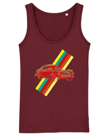 Retro Muscle Car Burgundy
