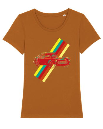 Retro Muscle Car Roasted Orange