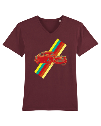 Retro Muscle Car Burgundy
