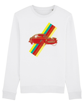Retro Muscle Car White