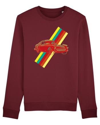 Retro Muscle Car Burgundy