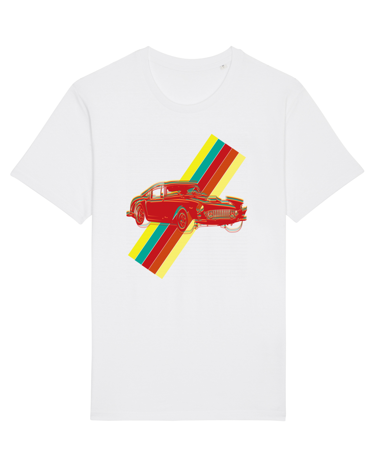 Tricou mânecă scurtă Unisex Rocker White