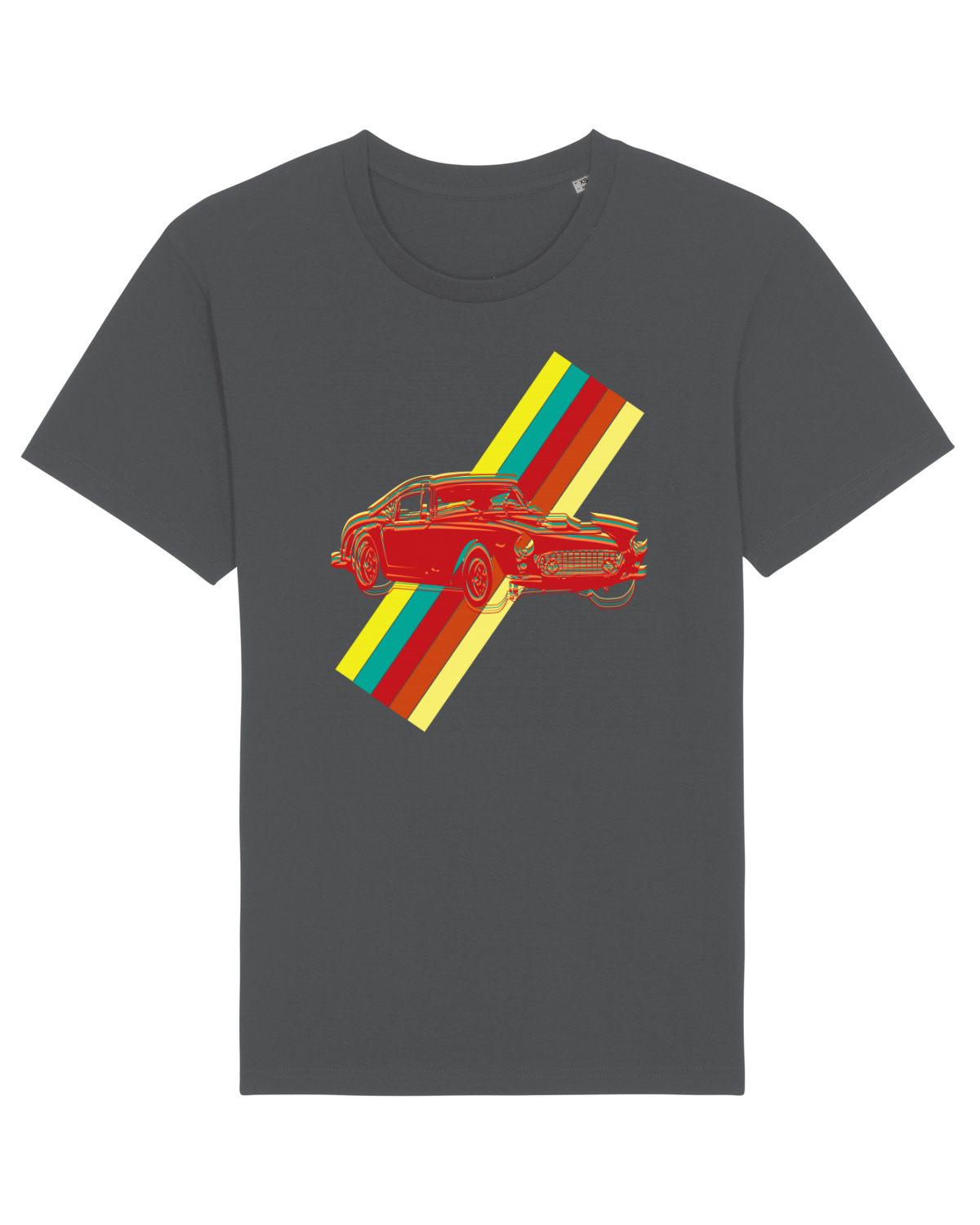 Tricou mânecă scurtă Unisex Rocker Anthracite