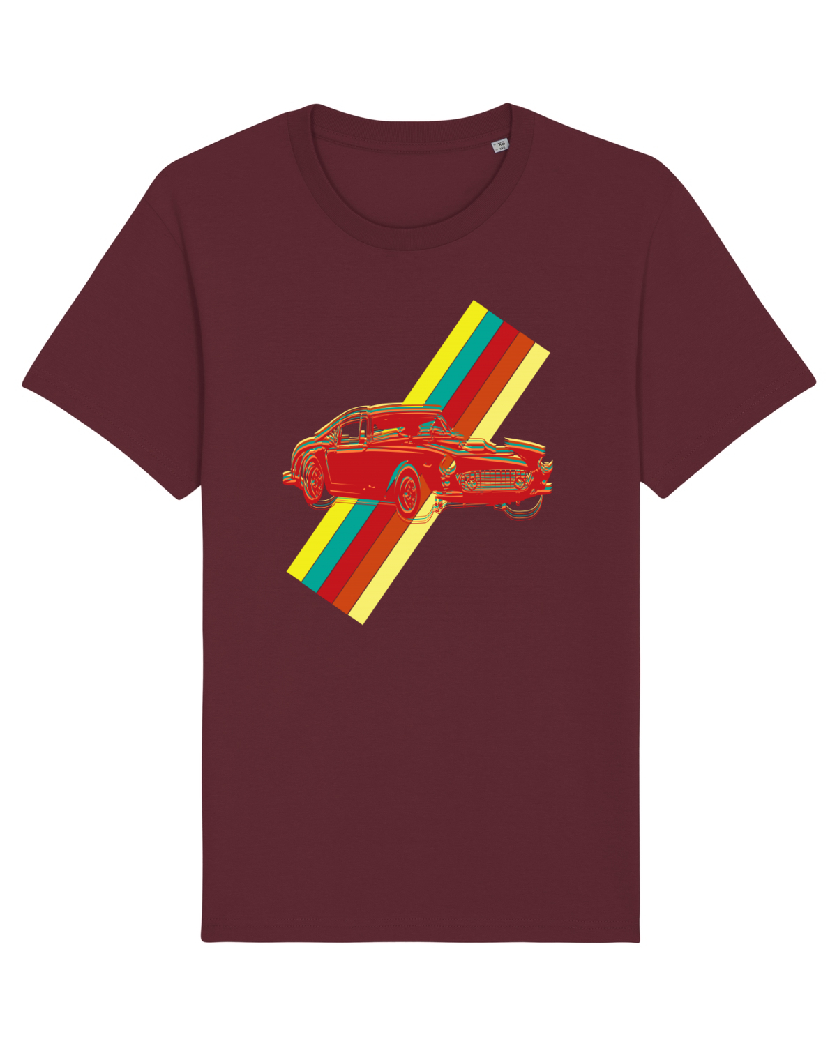 Tricou mânecă scurtă Unisex Rocker Burgundy
