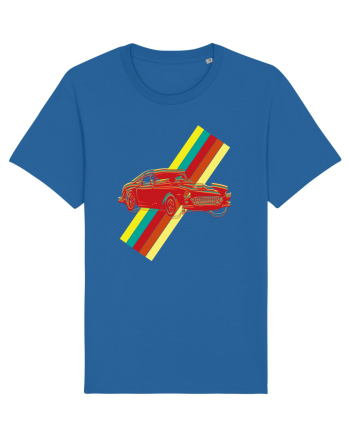 Retro Muscle Car Royal Blue