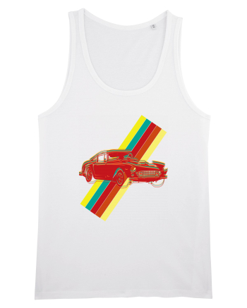 Retro Muscle Car White