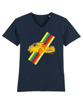 Retro Muscle Car French Navy