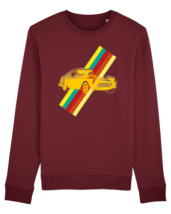 Retro Muscle Car Burgundy