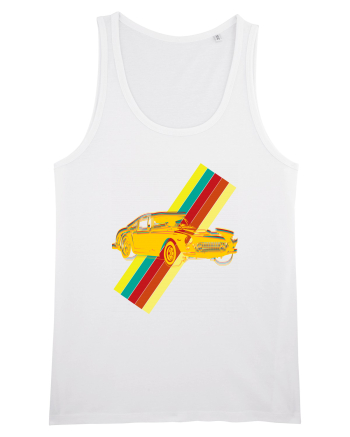 Retro Muscle Car White