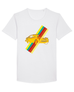 Retro Muscle Car Tricou mânecă scurtă guler larg Bărbat Skater