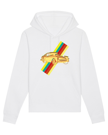 Retro Muscle Car White