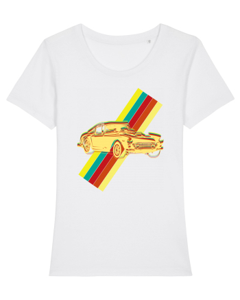 Retro Muscle Car White