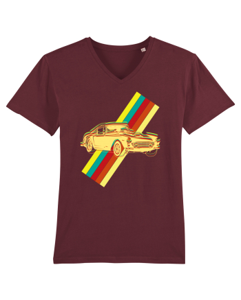 Retro Muscle Car Burgundy