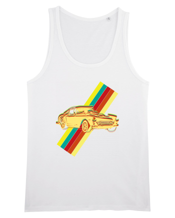 Retro Muscle Car White