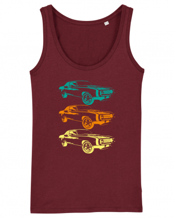 Retro Muscle Car Burgundy