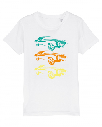 Retro Muscle Car White