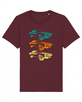 Retro Muscle Car Burgundy