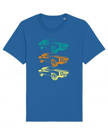 Retro Muscle Car Royal Blue