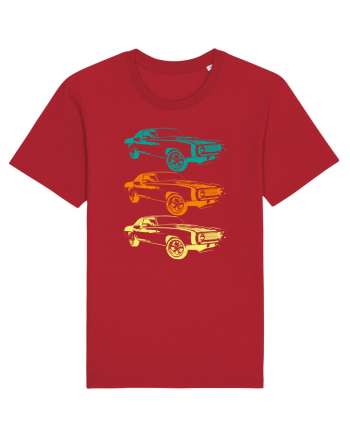 Retro Muscle Car Red