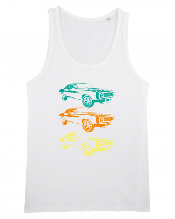 Retro Muscle Car White