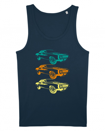 Retro Muscle Car Navy