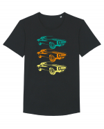 Retro Muscle Car Tricou mânecă scurtă guler larg Bărbat Skater