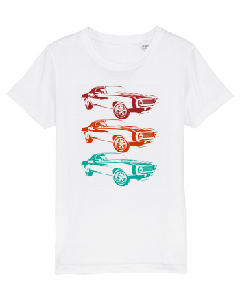 Retro Muscle Car White