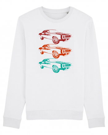 Retro Muscle Car White