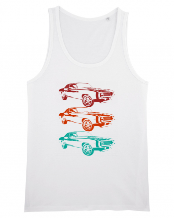 Retro Muscle Car White