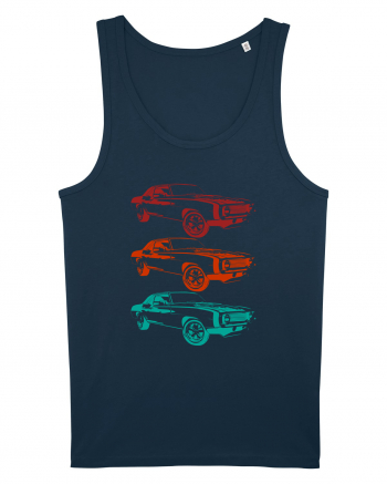 Retro Muscle Car Navy