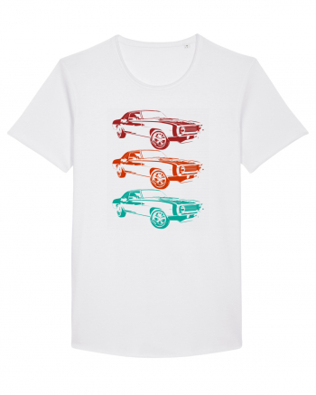 Retro Muscle Car White