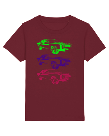 Retro Muscle Car Burgundy