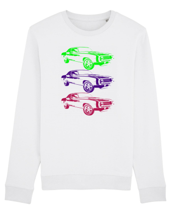 Retro Muscle Car White