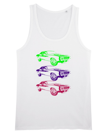 Retro Muscle Car White
