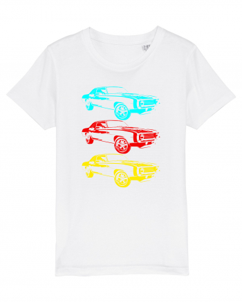 Retro Muscle Car White