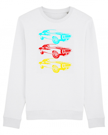 Retro Muscle Car White