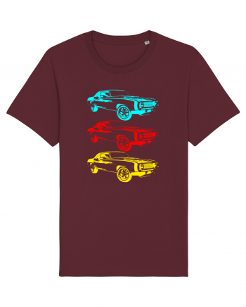 Retro Muscle Car Burgundy