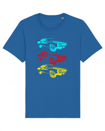 Retro Muscle Car Royal Blue