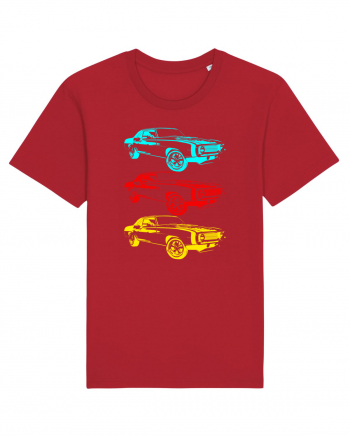 Retro Muscle Car Red