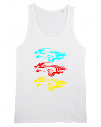 Retro Muscle Car White