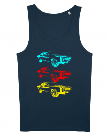 Retro Muscle Car Navy