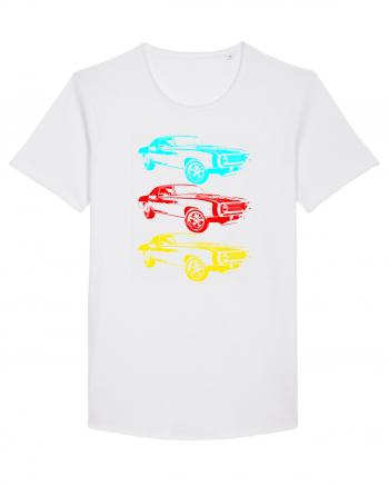 Retro Muscle Car White