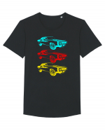 Retro Muscle Car Tricou mânecă scurtă guler larg Bărbat Skater