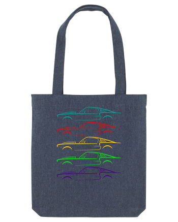Retro Muscle Car Midnight Blue