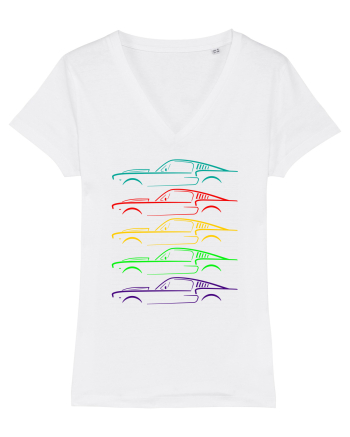Retro Muscle Car White