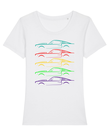 Retro Muscle Car White